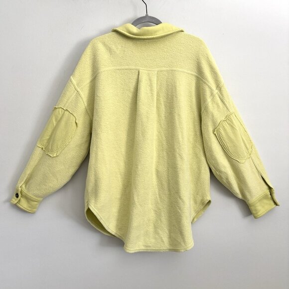 Free People Ruby Oversized Shacket Jacket in Luminary Yellow Green Women’s Sz XS - Picture 9 of 11